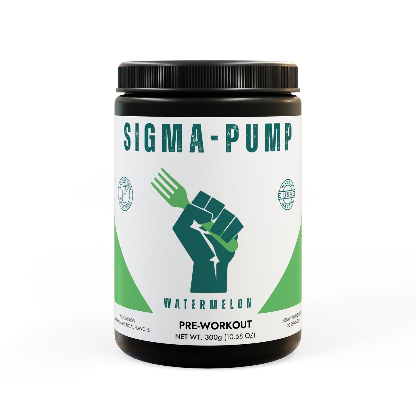 Sigma-Pump Pre-Workout Supplement, Watermelon (300g, 10.58oz)