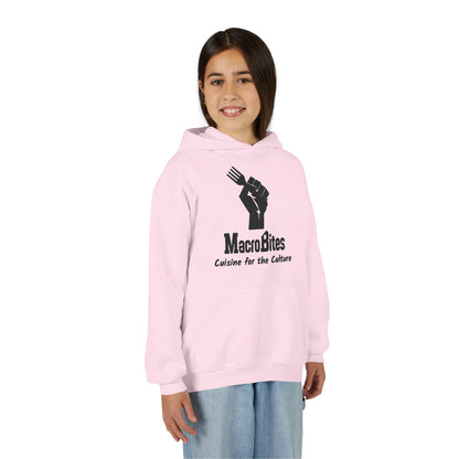 MacroBites Youth Hoodie - "Cuisine for the Culture" Logo Pullover
