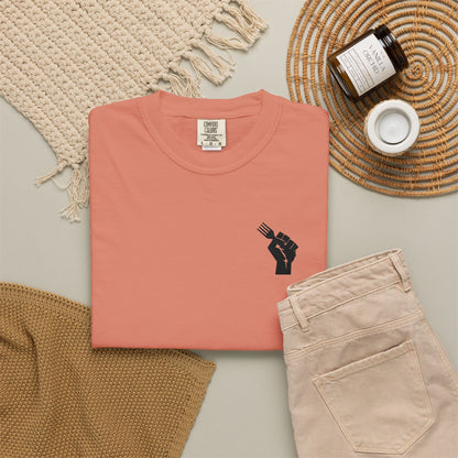 Fist Fork Embroidered Tee