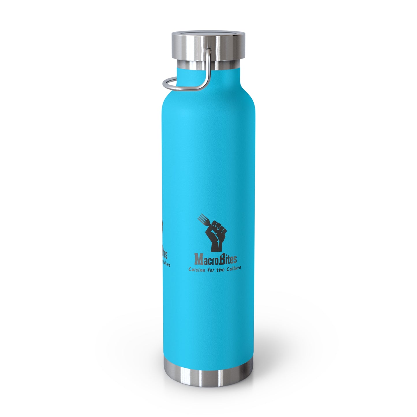 Copper Vacuum Insulated Water Bottle - 22oz with Macrobites Logo