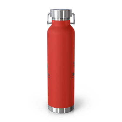 Copper Vacuum Insulated Water Bottle - 22oz with Macrobites Logo