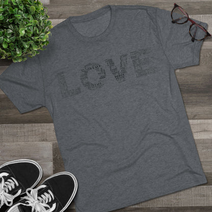 LOVE Typography T‑Shirt — Word Collage Design