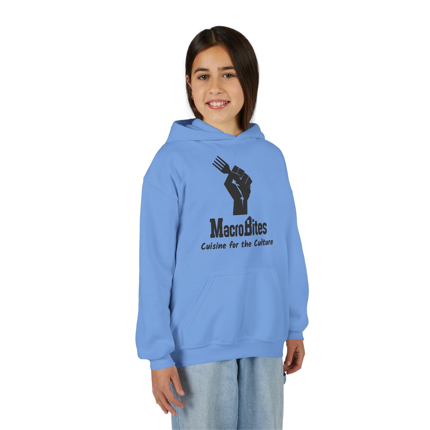 MacroBites Youth Hoodie - "Cuisine for the Culture" Logo Pullover