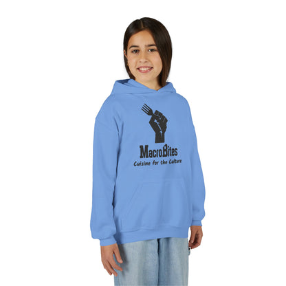 MacroBites Youth Hoodie - "Cuisine for the Culture" Logo Pullover