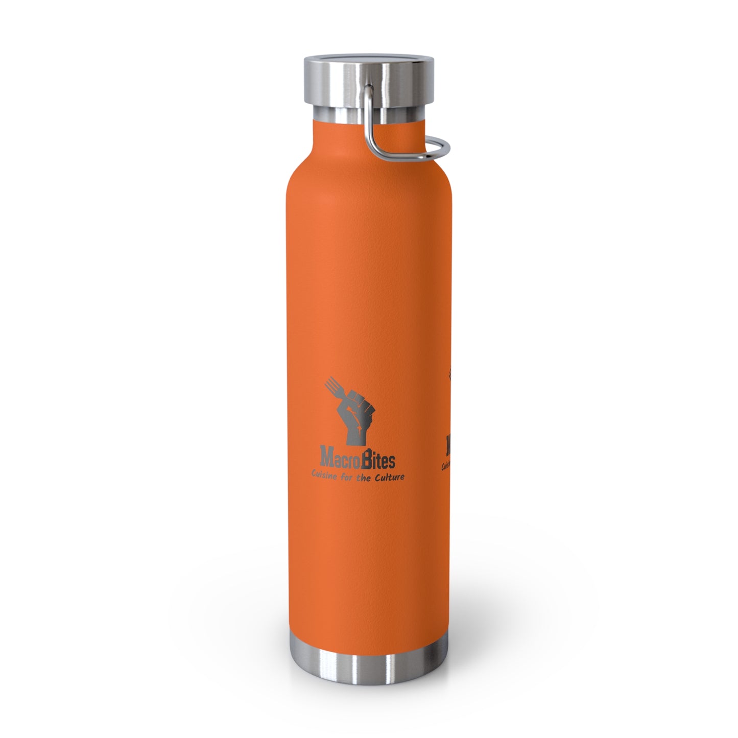 Copper Vacuum Insulated Water Bottle - 22oz with Macrobites Logo