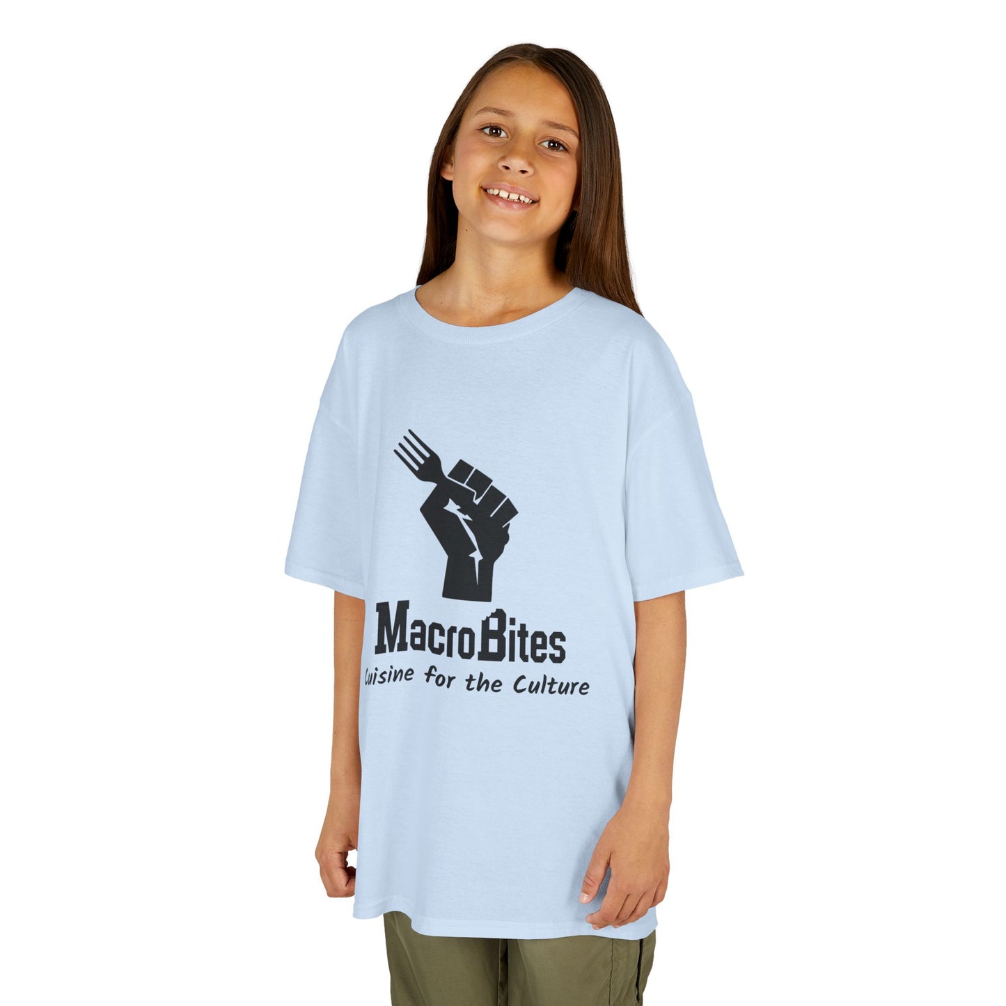 Kids Tee — MacroBites "Cuisine for the Culture" Logo