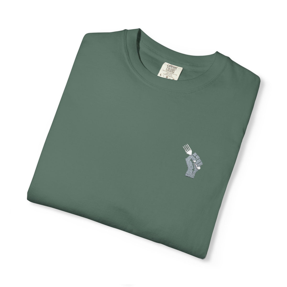 Fist Fork Embroidered Tee