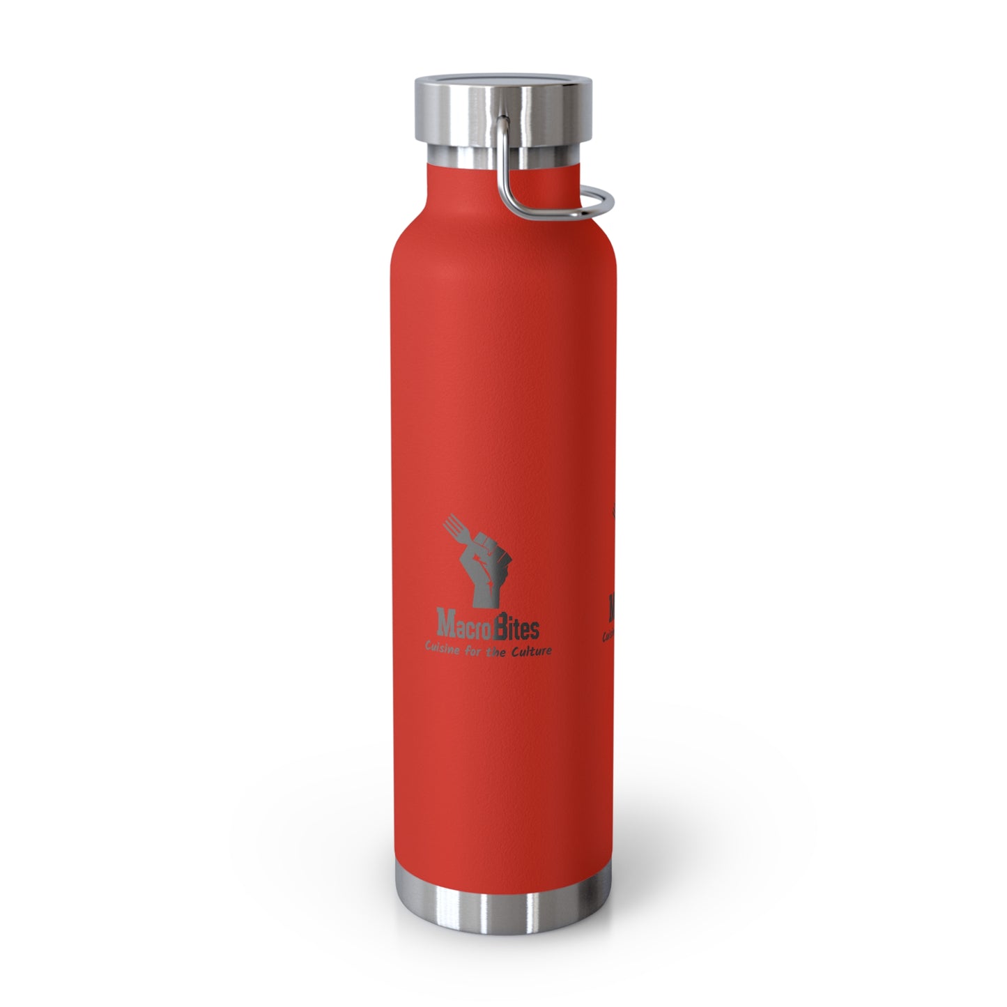 Copper Vacuum Insulated Water Bottle - 22oz with Macrobites Logo