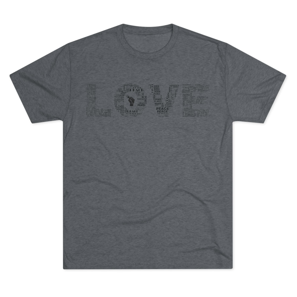 LOVE Typography T‑Shirt — Word Collage Design