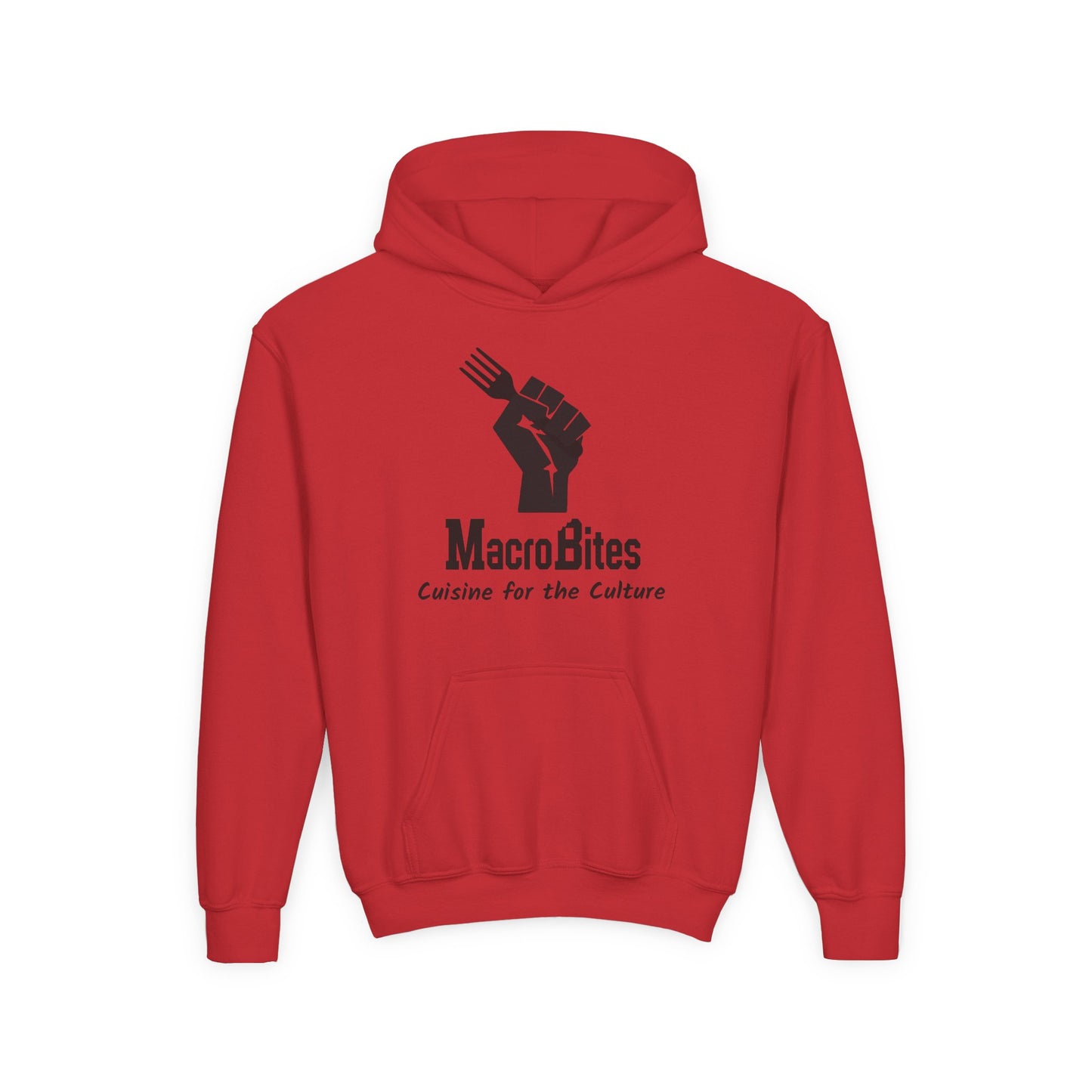 MacroBites Youth Hoodie - "Cuisine for the Culture" Logo Pullover