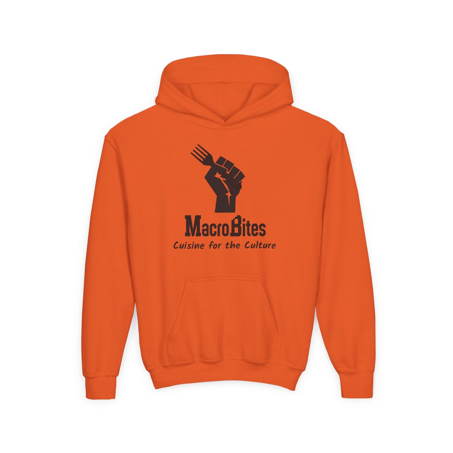 MacroBites Youth Hoodie - "Cuisine for the Culture" Logo Pullover