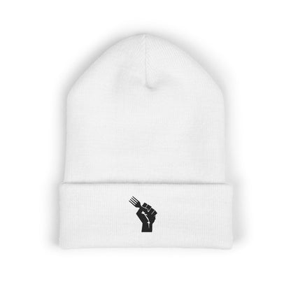 Embroidered Raised Fist Beanie