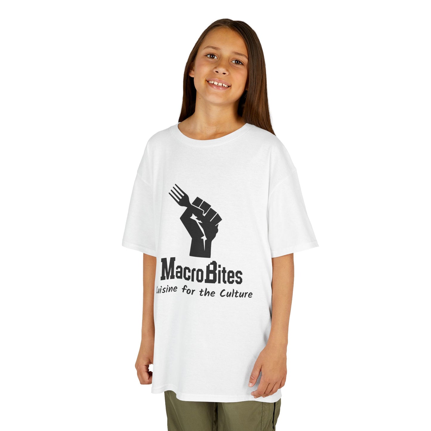 Kids Tee — MacroBites "Cuisine for the Culture" Logo