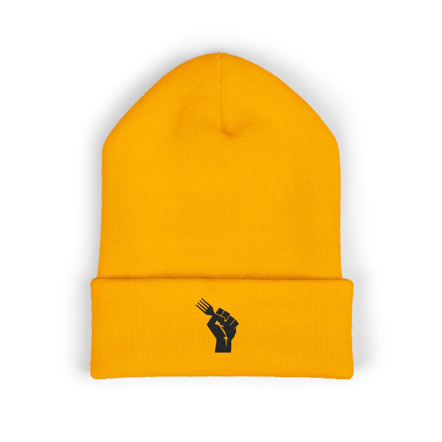 Embroidered Raised Fist Beanie