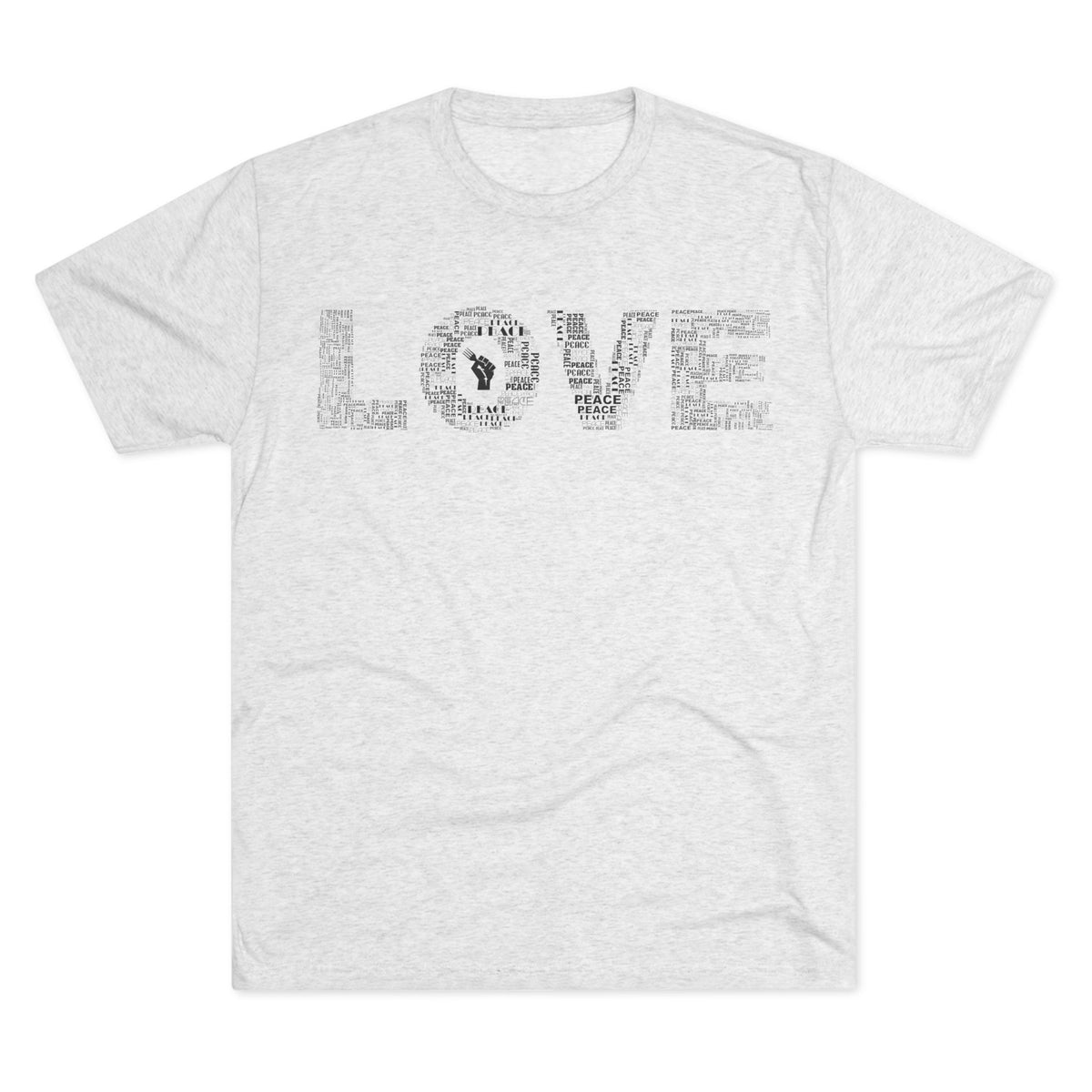 LOVE Typography T‑Shirt — Word Collage Design