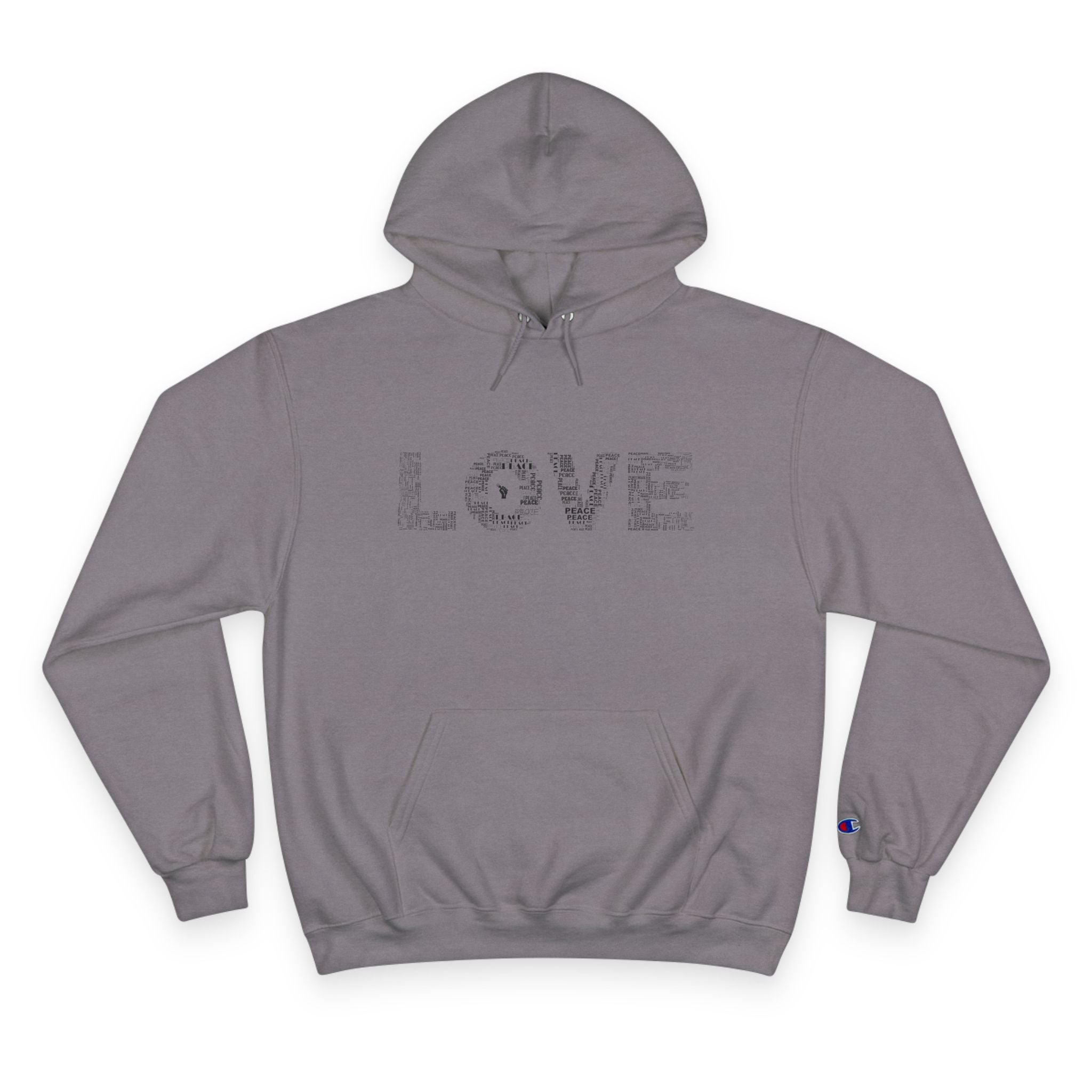 Peace inside LOVE' Graphic Champion Hoodie with MacroBites Back Logo