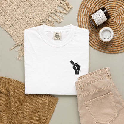 Fist Fork Embroidered Tee