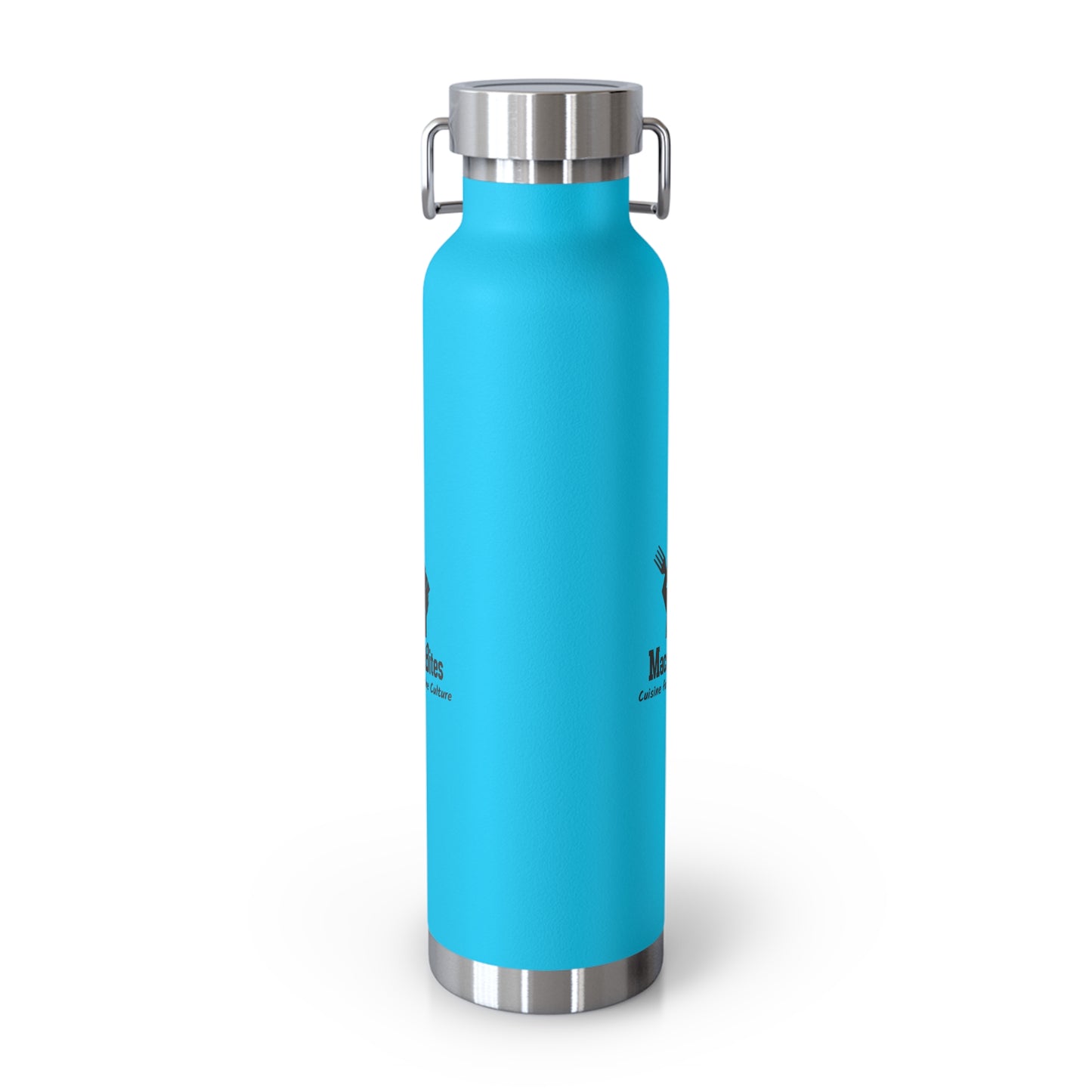 Copper Vacuum Insulated Water Bottle - 22oz with Macrobites Logo