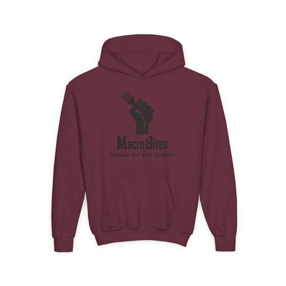 MacroBites Youth Hoodie - "Cuisine for the Culture" Logo Pullover