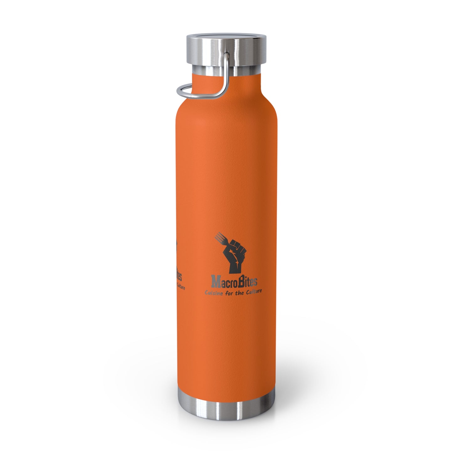 Copper Vacuum Insulated Water Bottle - 22oz with Macrobites Logo