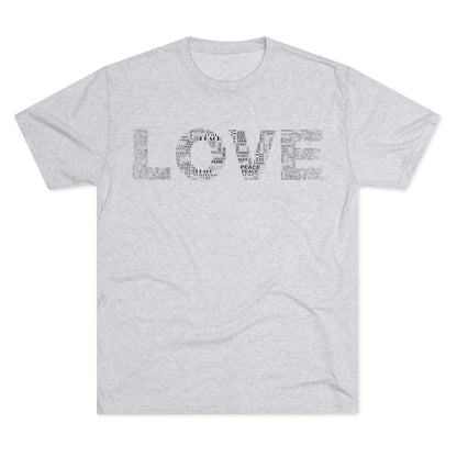 LOVE Typography T‑Shirt — Word Collage Design