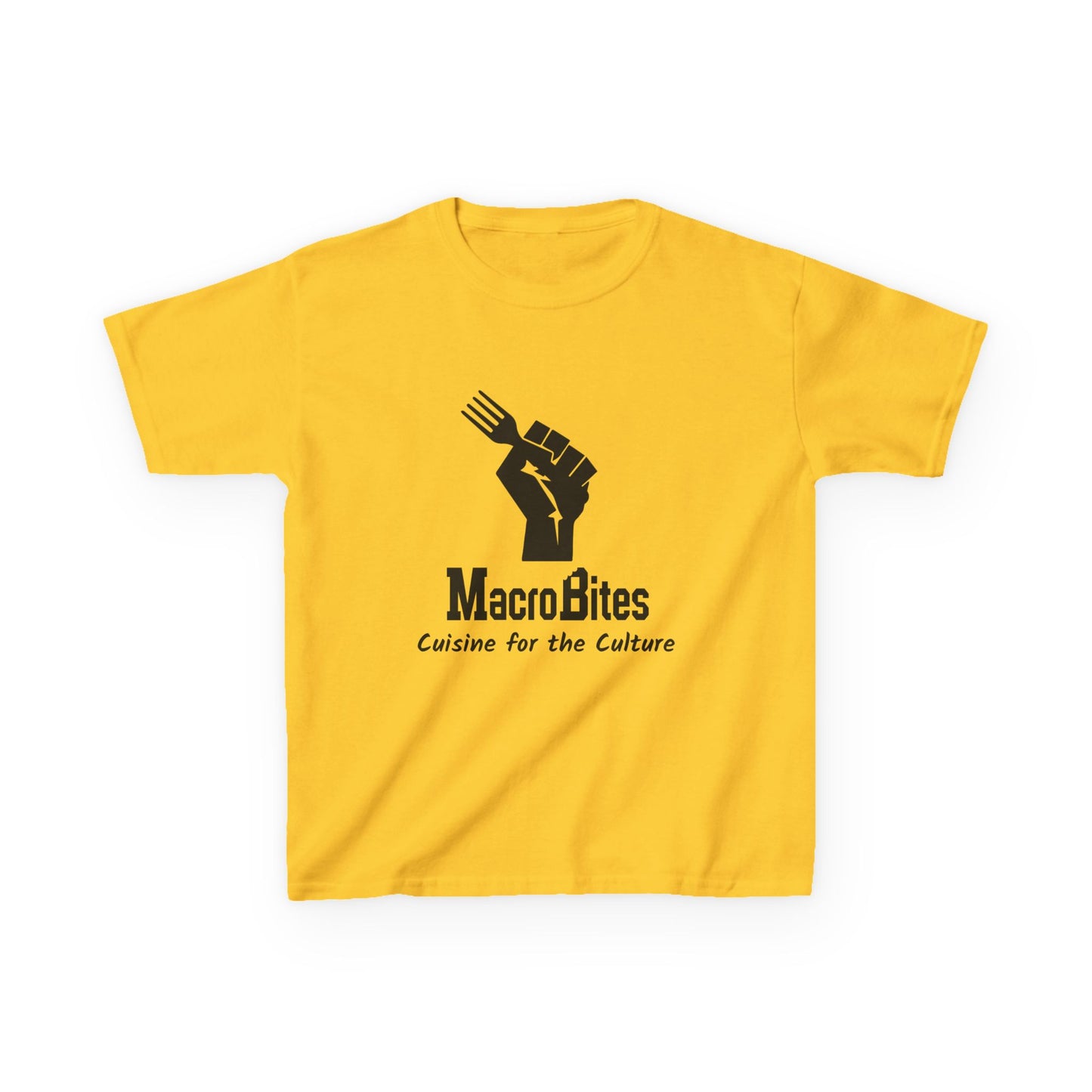 Kids Tee — MacroBites "Cuisine for the Culture" Logo