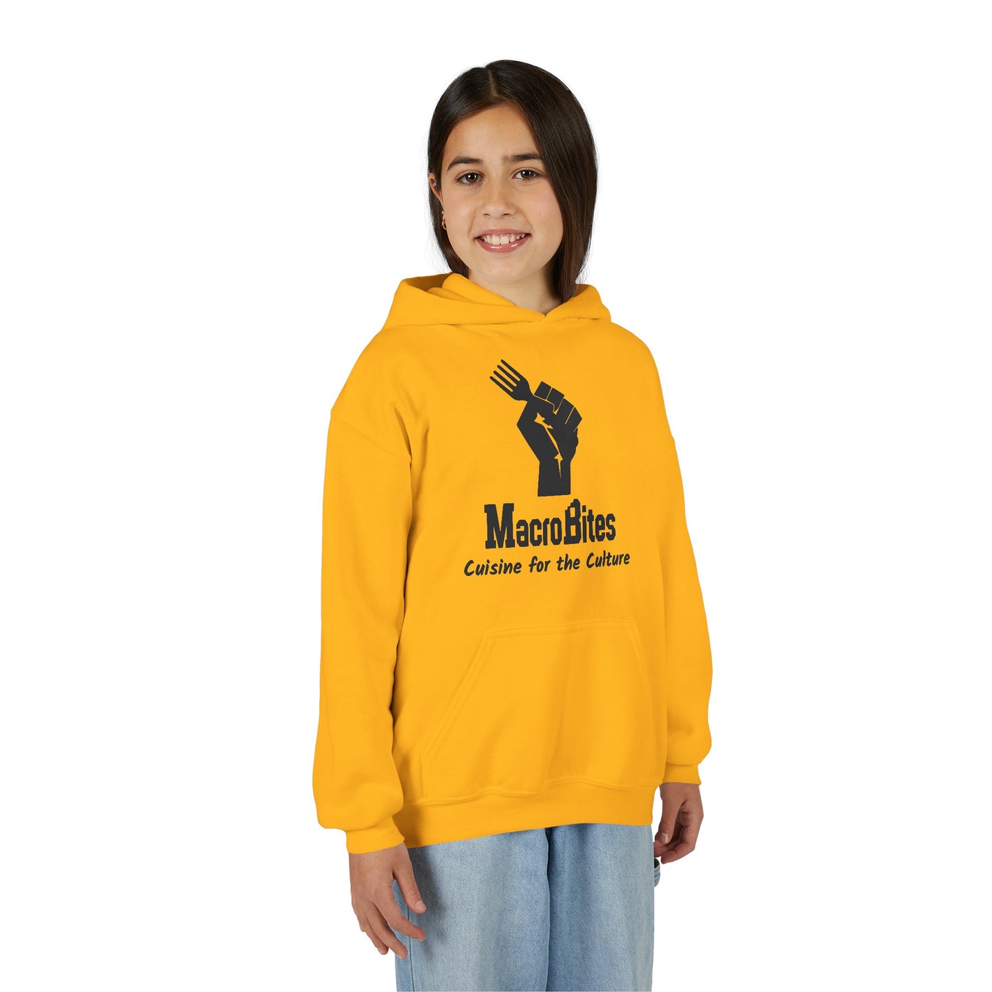 MacroBites Youth Hoodie - "Cuisine for the Culture" Logo Pullover