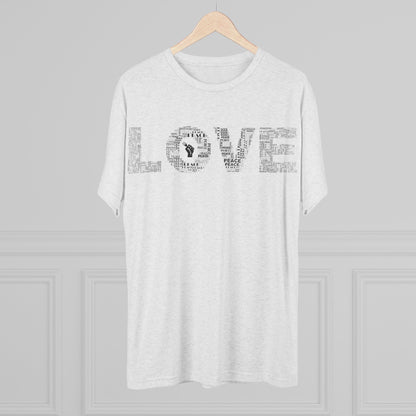 LOVE Typography T‑Shirt — Word Collage Design