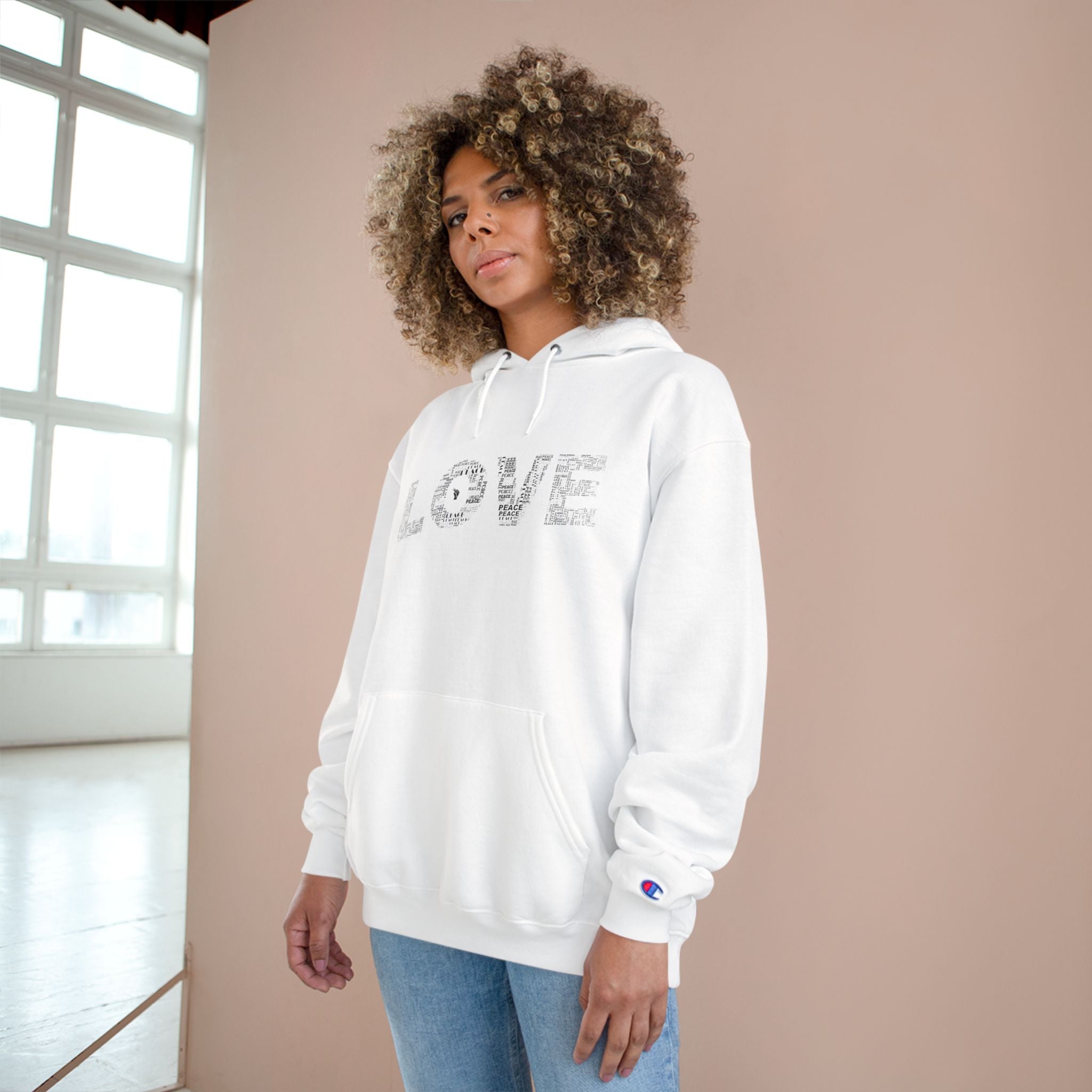 MacroBites Peace & Love Champion Hoodie | Lifestyle