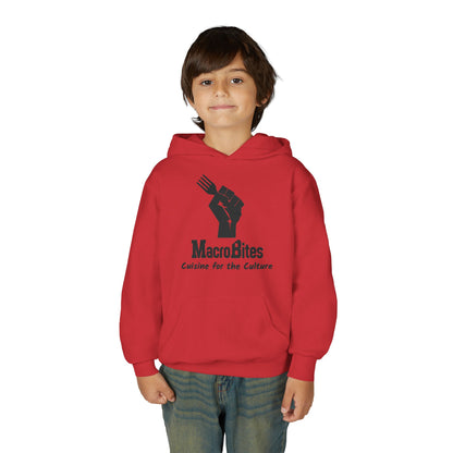 MacroBites Youth Hoodie - "Cuisine for the Culture" Logo Pullover