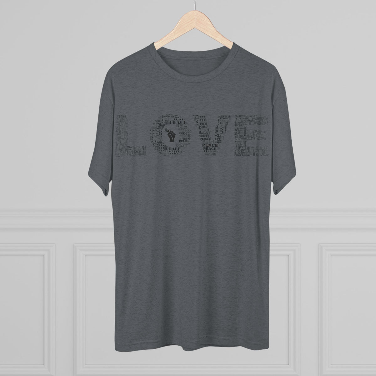 LOVE Typography T‑Shirt — Word Collage Design