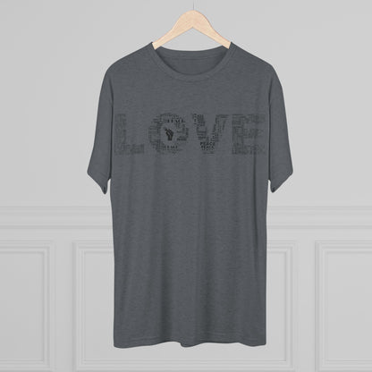 LOVE Typography T‑Shirt — Word Collage Design