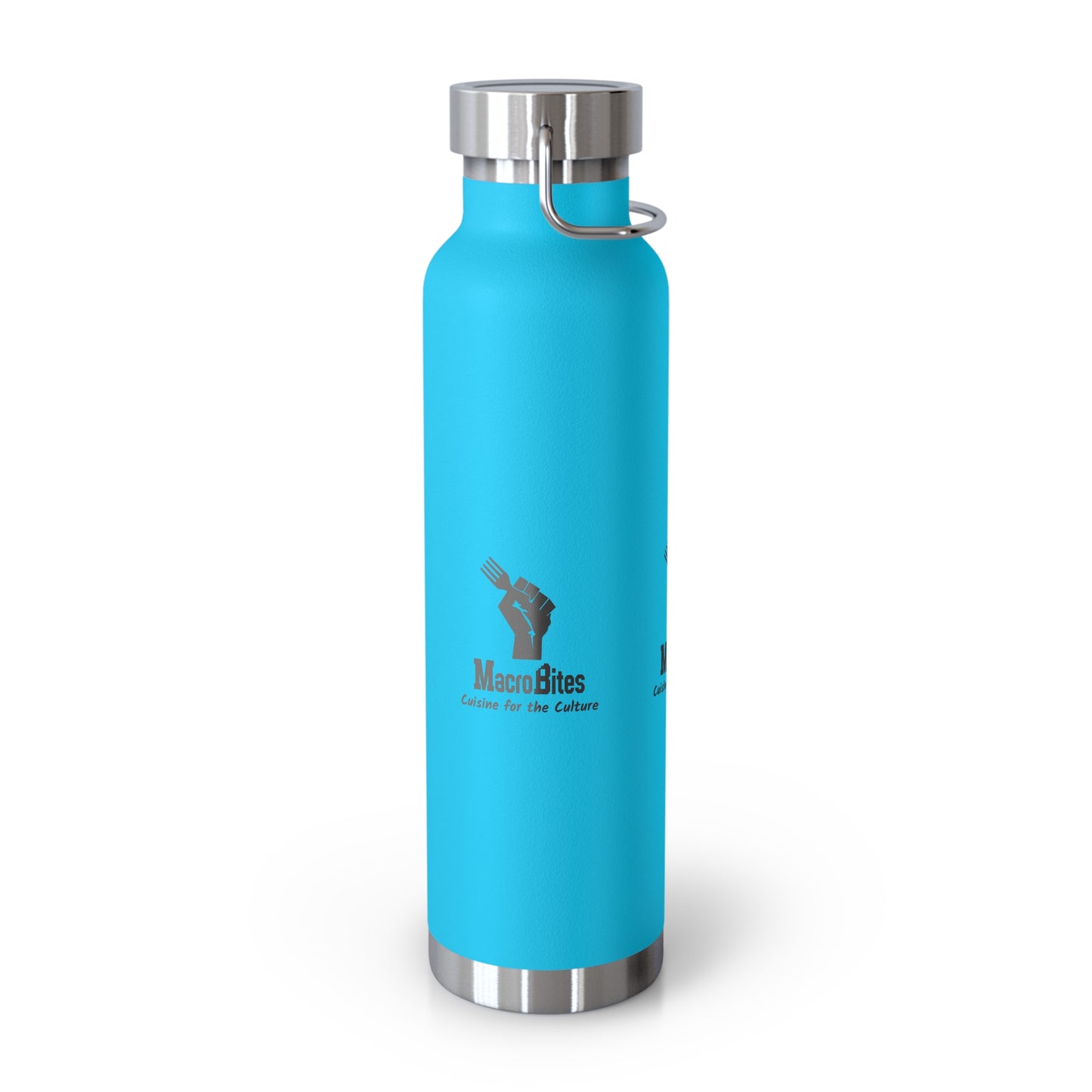 Copper Vacuum Insulated Water Bottle - 22oz with Macrobites Logo
