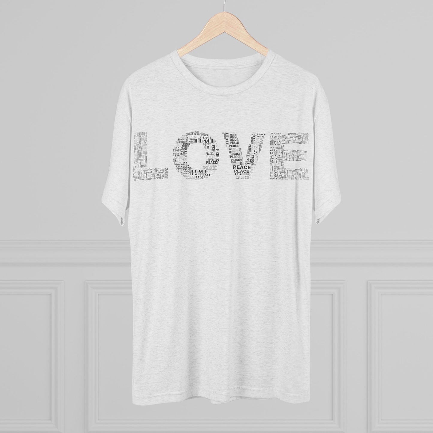 LOVE Typography T‑Shirt — Word Collage Design
