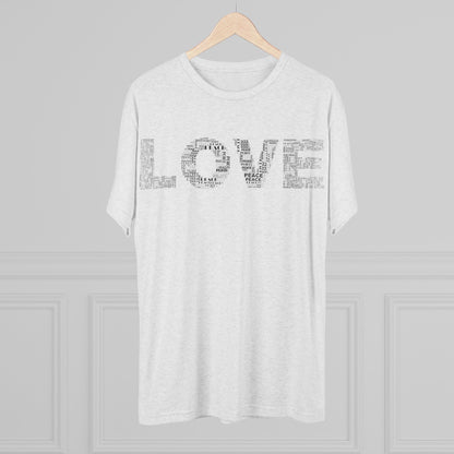LOVE Typography T‑Shirt — Word Collage Design
