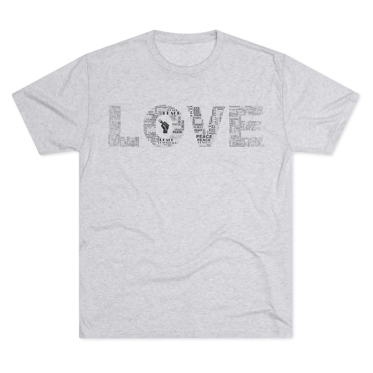 LOVE Typography T‑Shirt — Word Collage Design