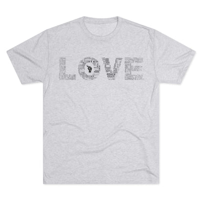 LOVE Typography T‑Shirt — Word Collage Design
