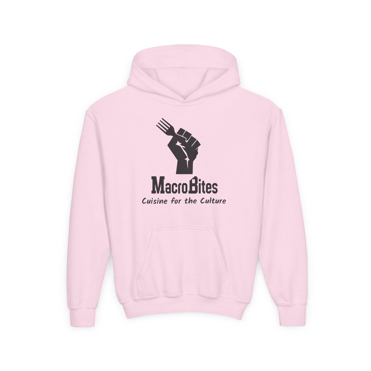 MacroBites Youth Hoodie - "Cuisine for the Culture" Logo Pullover