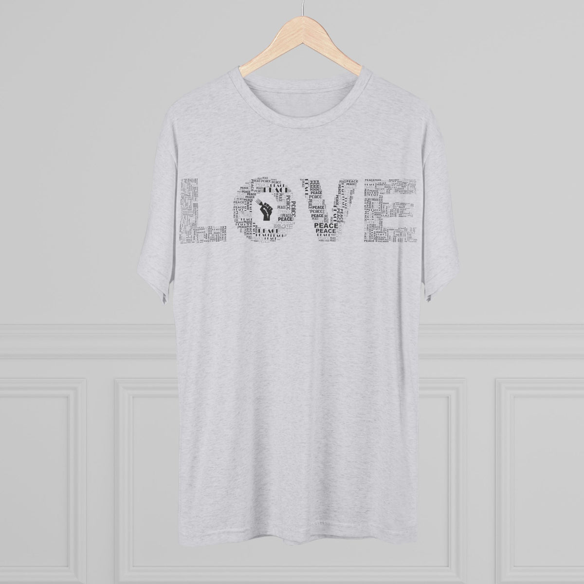 LOVE Typography T‑Shirt — Word Collage Design
