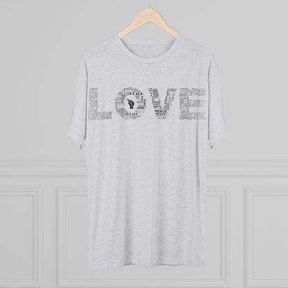 LOVE Typography T‑Shirt — Word Collage Design