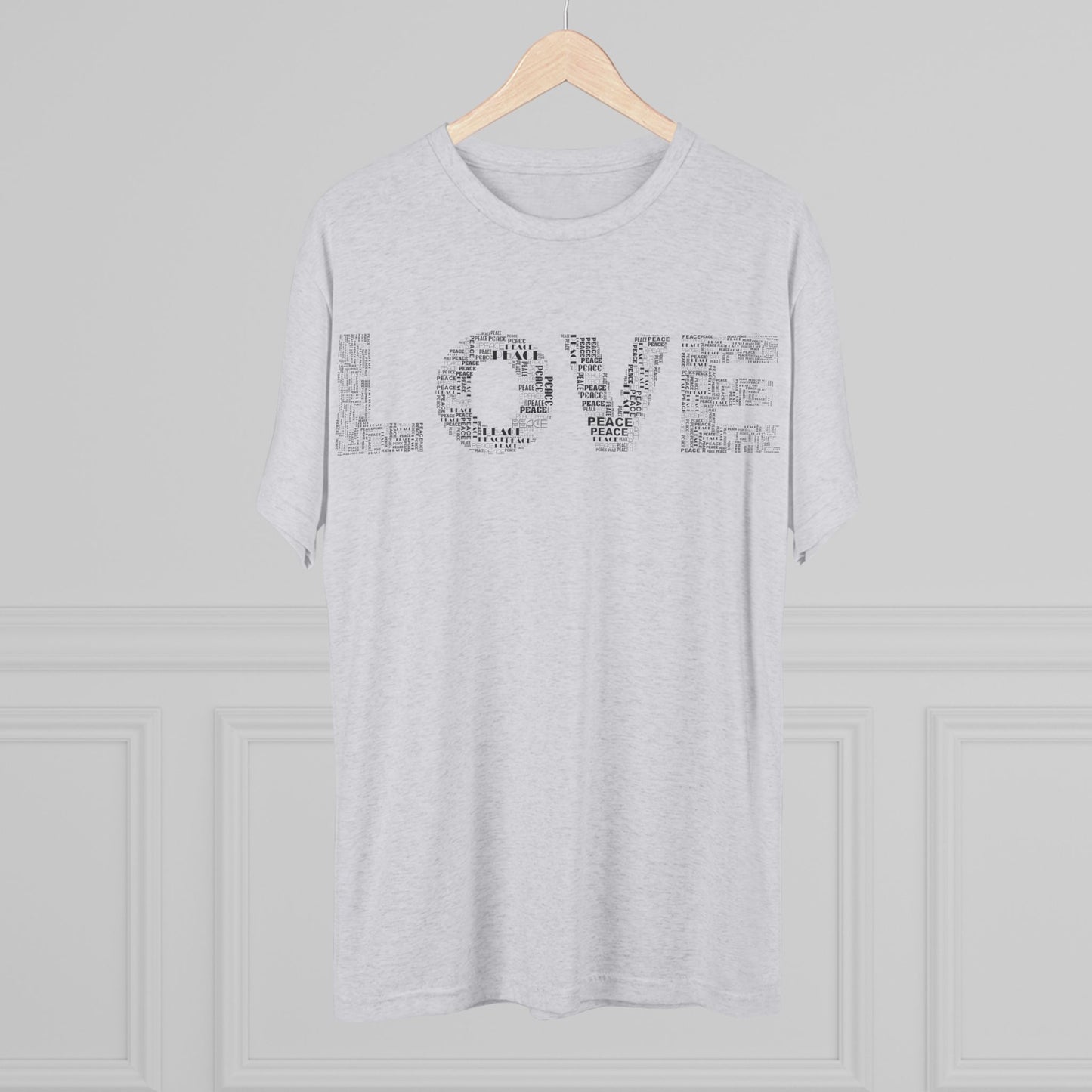 LOVE Typography T‑Shirt — Word Collage Design
