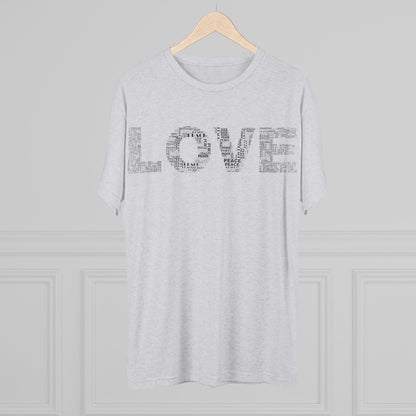 LOVE Typography T‑Shirt — Word Collage Design