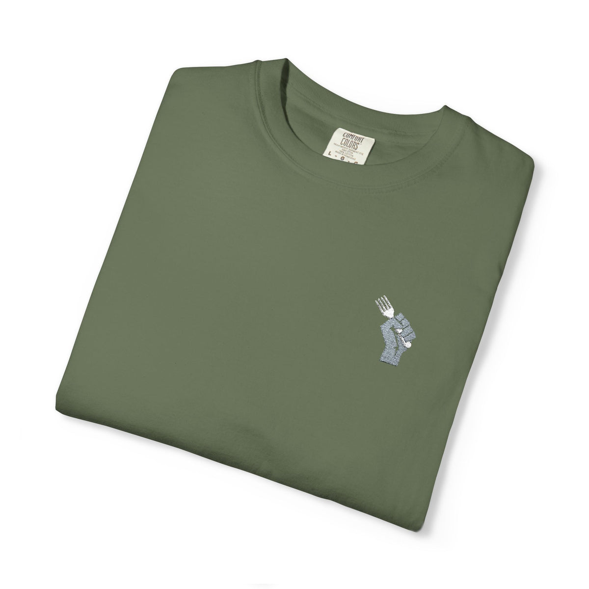Fist Fork Embroidered Tee
