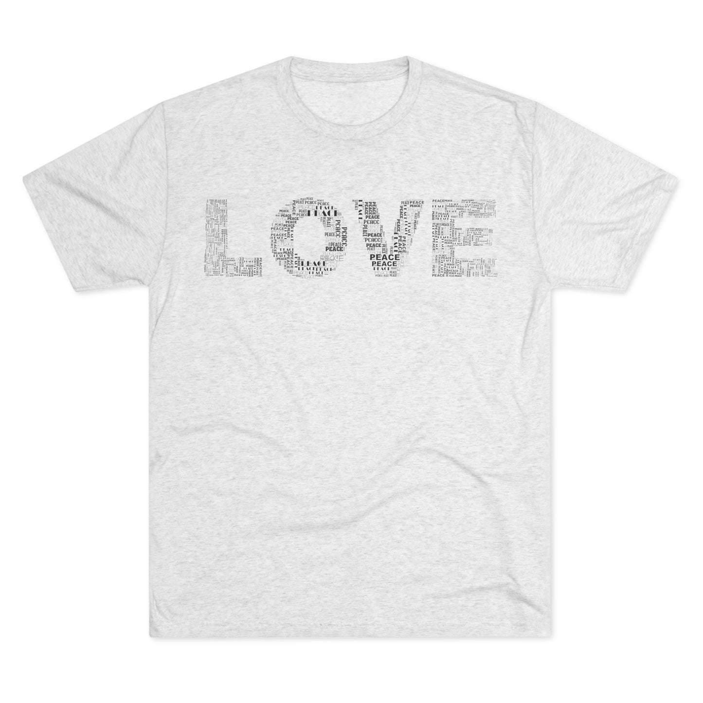LOVE Typography T‑Shirt — Word Collage Design
