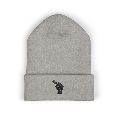 Embroidered Raised Fist Beanie