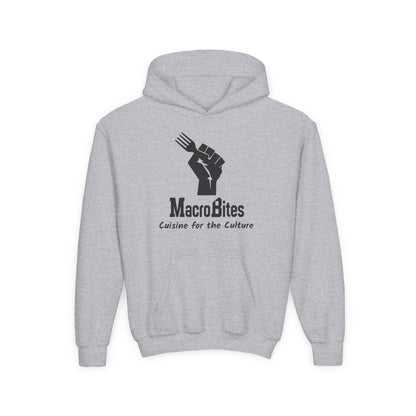 MacroBites Youth Hoodie - "Cuisine for the Culture" Logo Pullover
