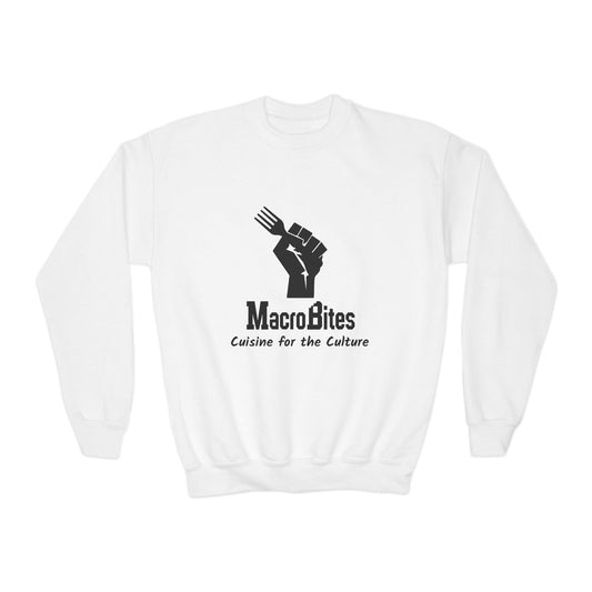 Youth Sweatshirt — "MacroBites: Cuisine for the Culture" Crewneck