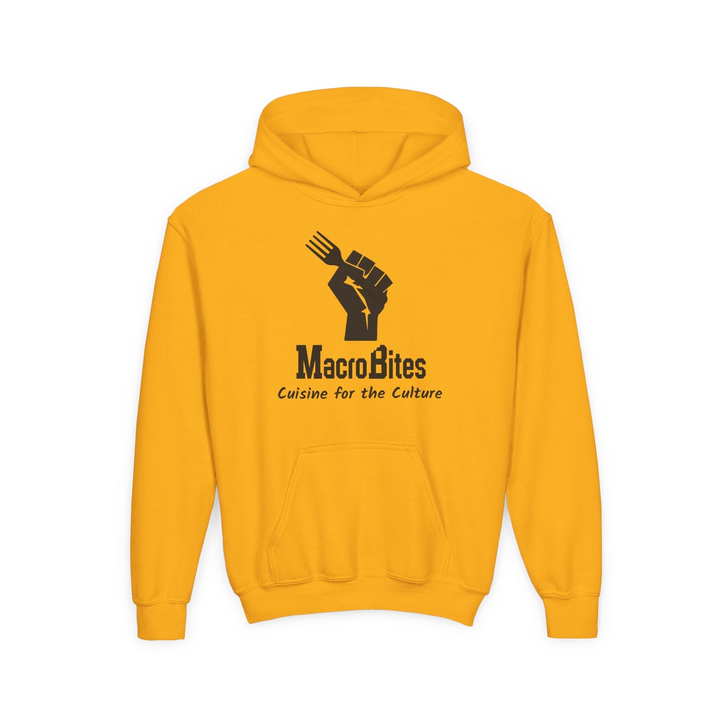 MacroBites Youth Hoodie - "Cuisine for the Culture" Logo Pullover