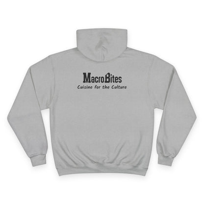 'Peace inside LOVE' Graphic Champion Hoodie with MacroBites Back Logo