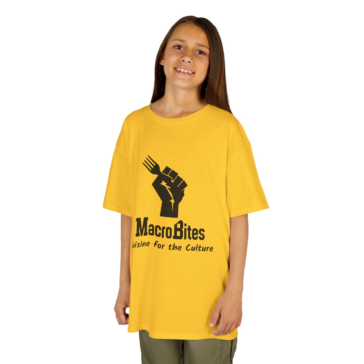 Kids Tee — MacroBites "Cuisine for the Culture" Logo